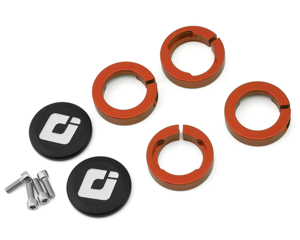 ODI Lock Jaw Clamps (Orange) (w/ Snap Caps) (Set of 4)